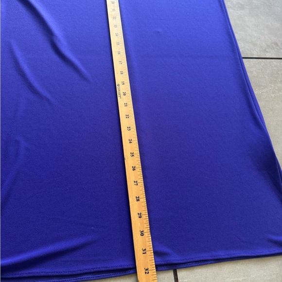 Bar III Purple Cold Shoulder Shift Dress with Tie Sleeves - Size M - Picture 7 of 8